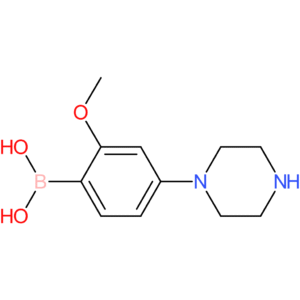 2-methoxy-4-(piperazin-1-yl)phenylboronic acid