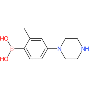 2-methyl-4-(piperazin-1-yl)phenylboronic acid
