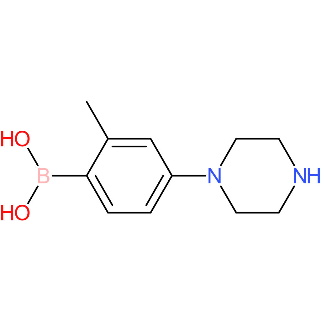 2-methyl-4-(piperazin-1-yl)phenylboronic acid