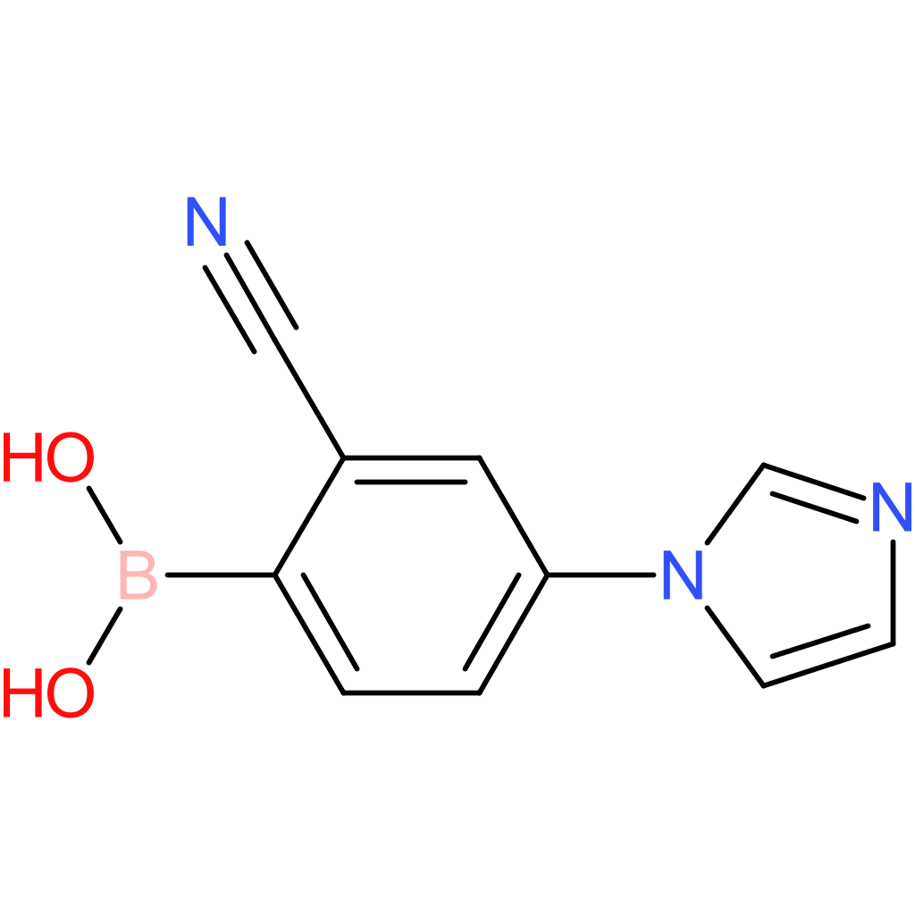 2-cyano-4-(imidazol-1-yl)phenylboronic acid