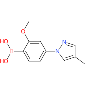 2-methoxy-4-(4-methyl-1h-pyrazol-1-yl)phenylboronic acid