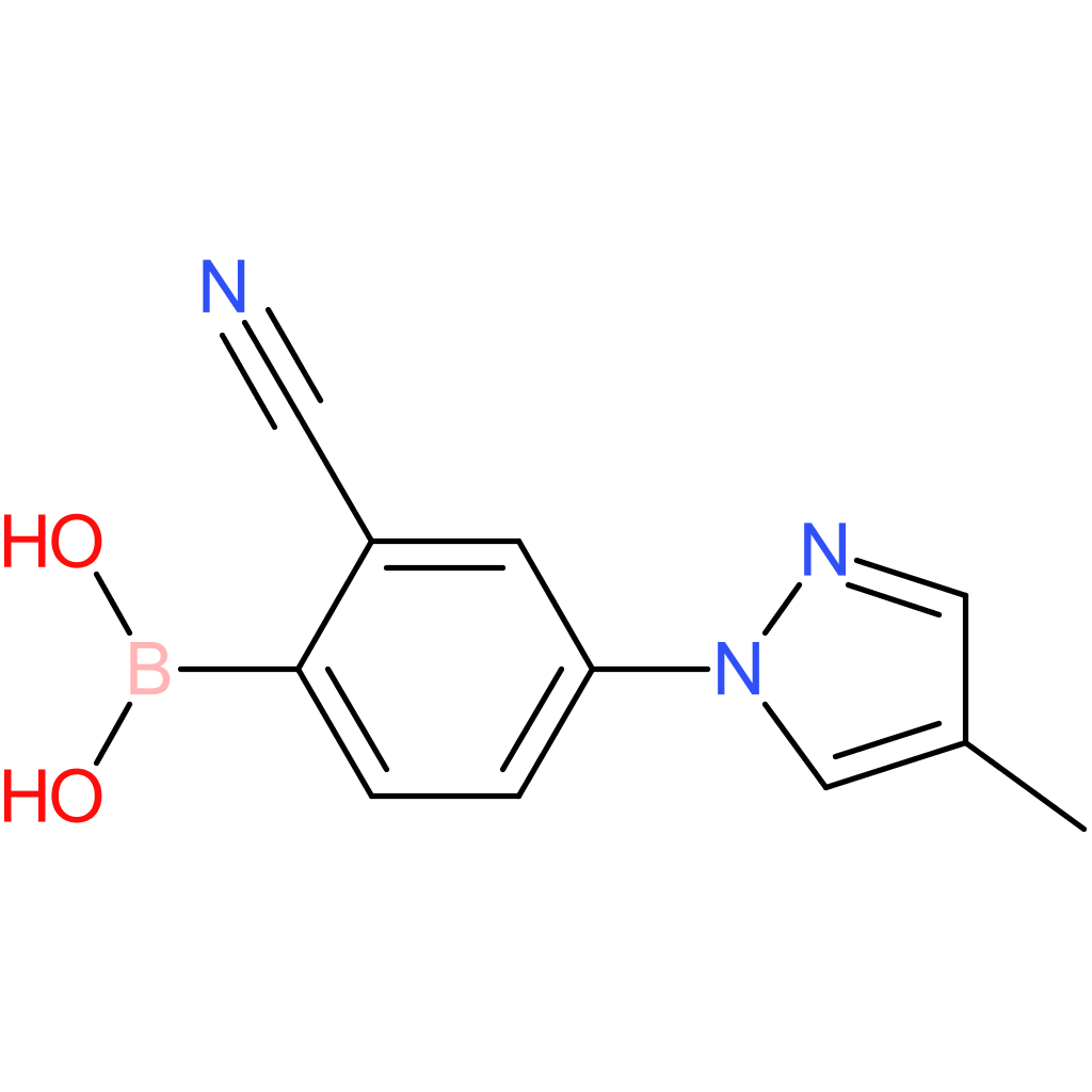 2-cyano-4-(4-methyl-1h-pyrazol-1-yl)phenylboronic acid