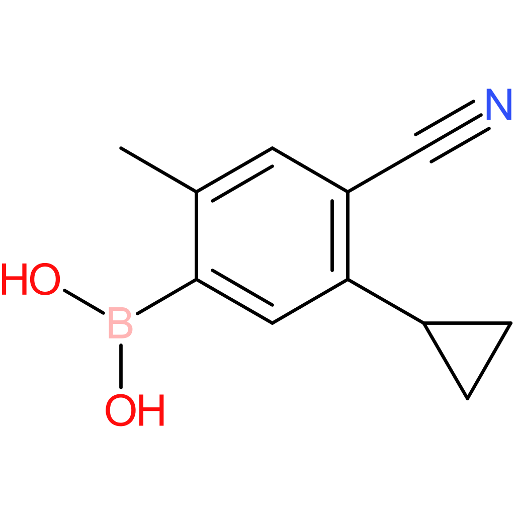 4-cyano-2-methyl-5-cyclopropylphenylboronic acid