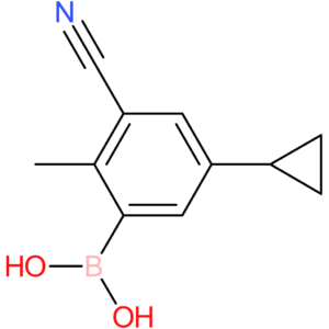 2-methyl-3-cyano-5-cyclopropylphenylboronic acid