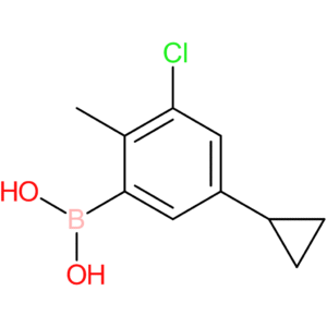 3-chloro-2-methyl-5-cyclopropylphenylboronic acid