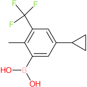 2-methyl-3-trifluoromethyl-5-cyclopropylphenylboronic acid