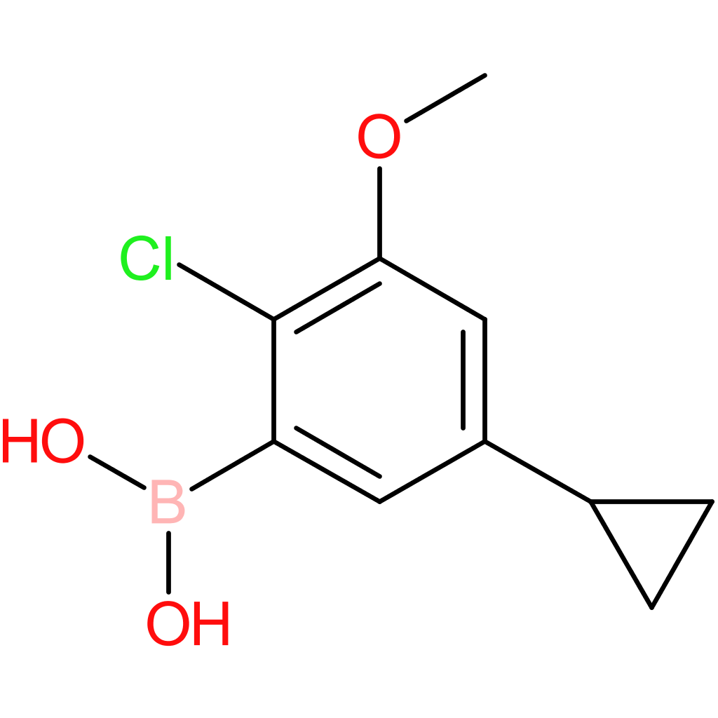 2-chloro-3-methoxy-5-cyclopropylphenylboronic acid