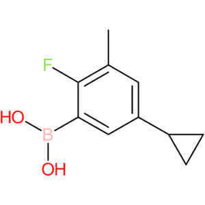 2-fluoro-3-methyl-5-cyclopropylphenylboronic acid