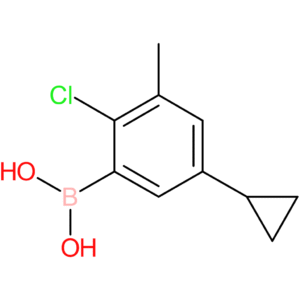 2-chloro-3-methyl-5-cyclopropylphenylboronic acid