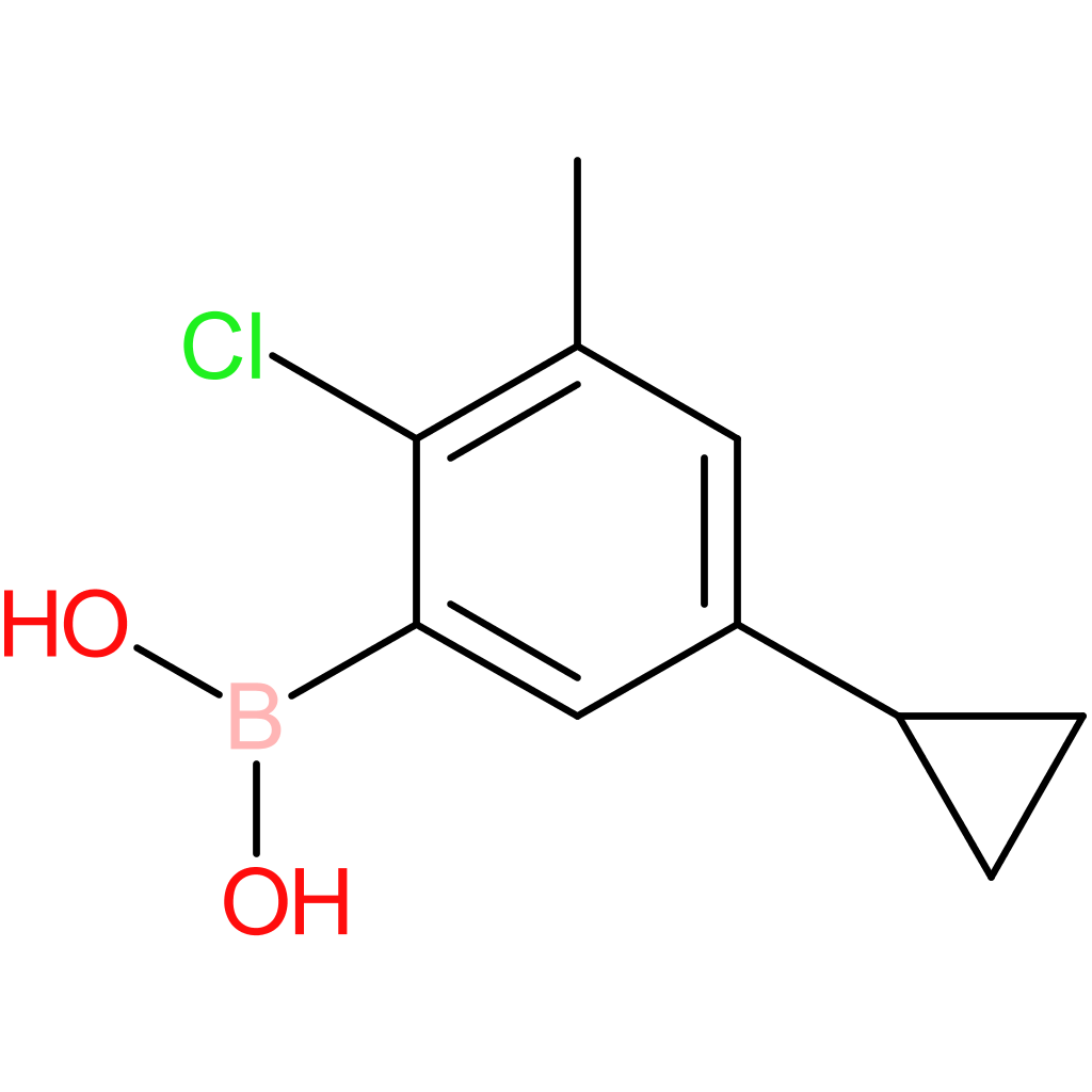 2-chloro-3-methyl-5-cyclopropylphenylboronic acid