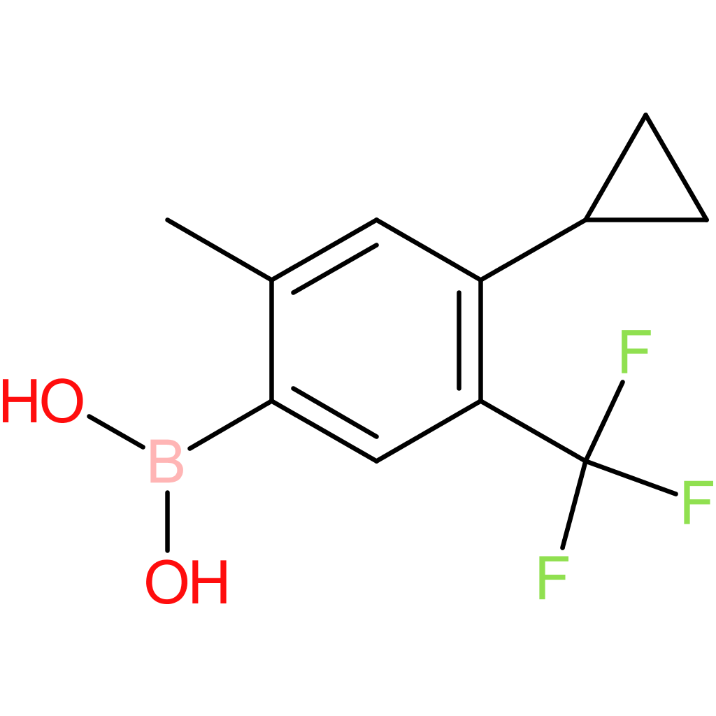 2-methyl-5-trifluoromethyl-4-cyclopropylphenylboronic acid