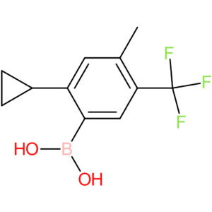 4-methyl-3-trifluoromethyl-6-cyclopropylphenylboronic acid