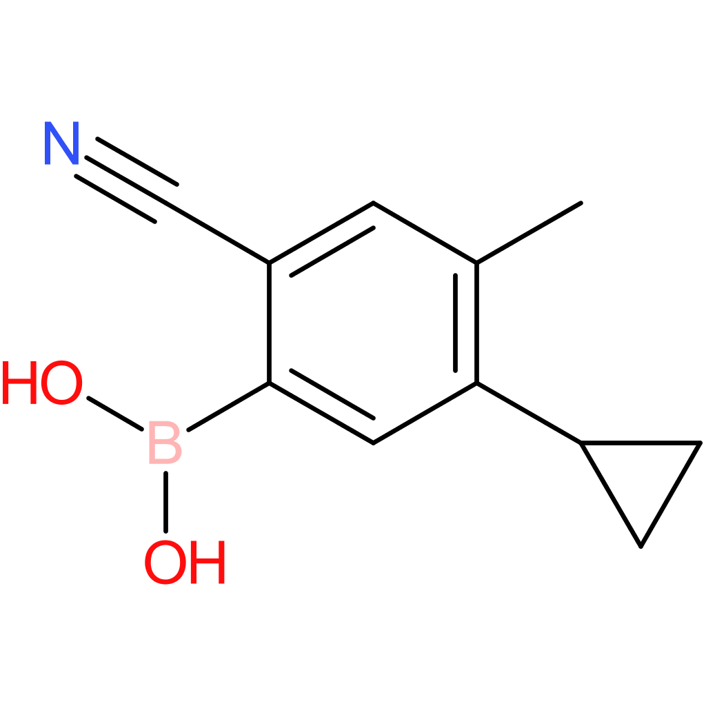 4-methyl-6-cyano-3-cyclopropylphenylboronic acid