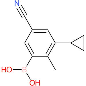 2-methyl-5-cyano-3-cyclopropylphenylboronic acid