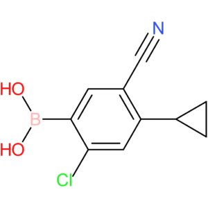 2-chloro-5-cyano-4-cyclopropylphenylboronic acid