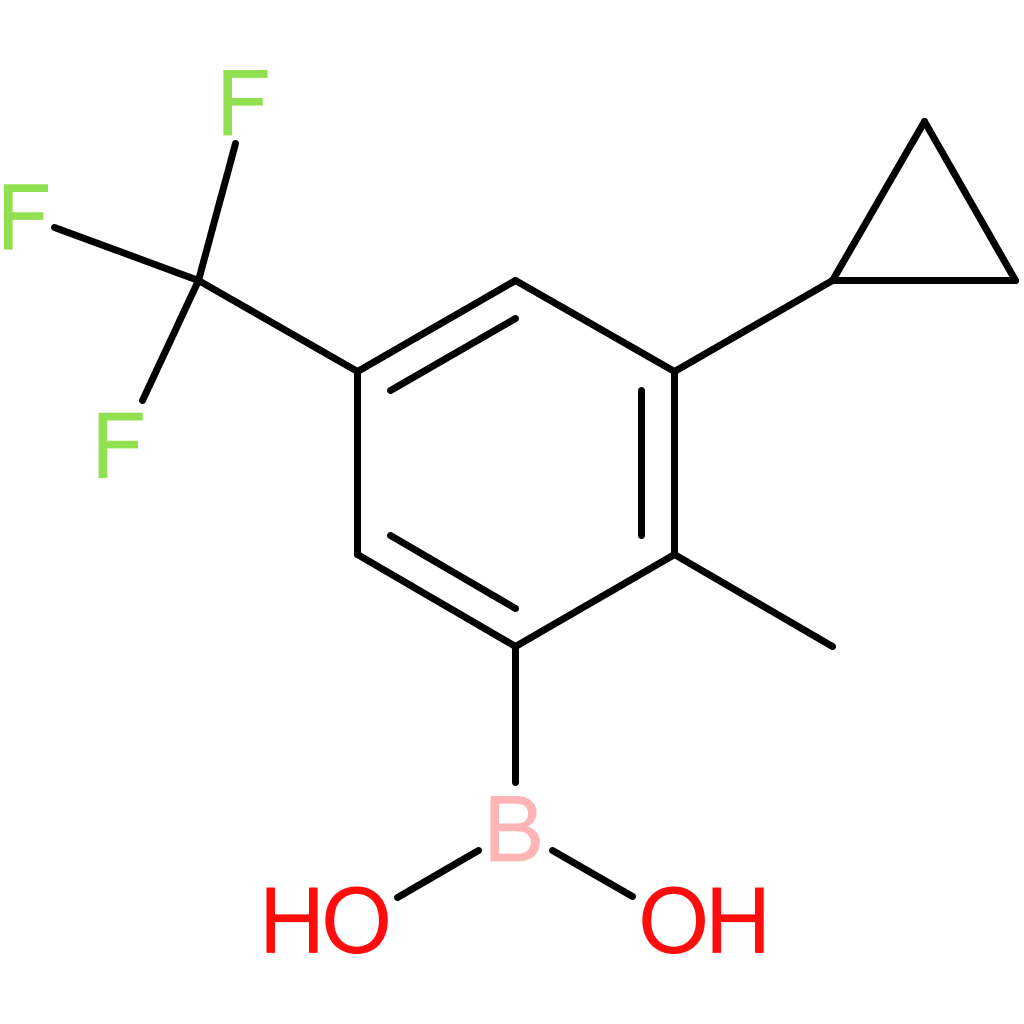 2-methyl-3-cyclopropyl-5-trifluoromethylphenylboronic acid