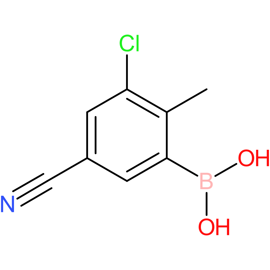 3-chloro-2-methyl-5-cyanophenylboronic acid