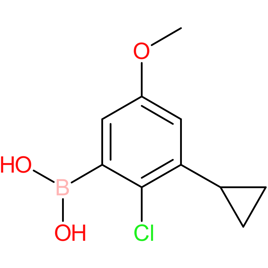 2-chloro-3-cyclopropyl-5-methoxyphenylboronic acid