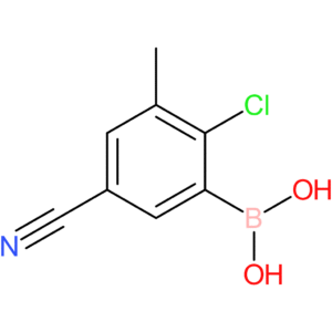 2-chloro-3-methyl-5-cyanophenylboronic acid
