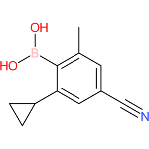 2-methyl-4-cyano-6-cyclopropylphenylboronic acid