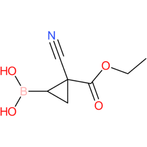 2-cyano-2-(ethoxycarbonyl)cyclopropyl boronic acid