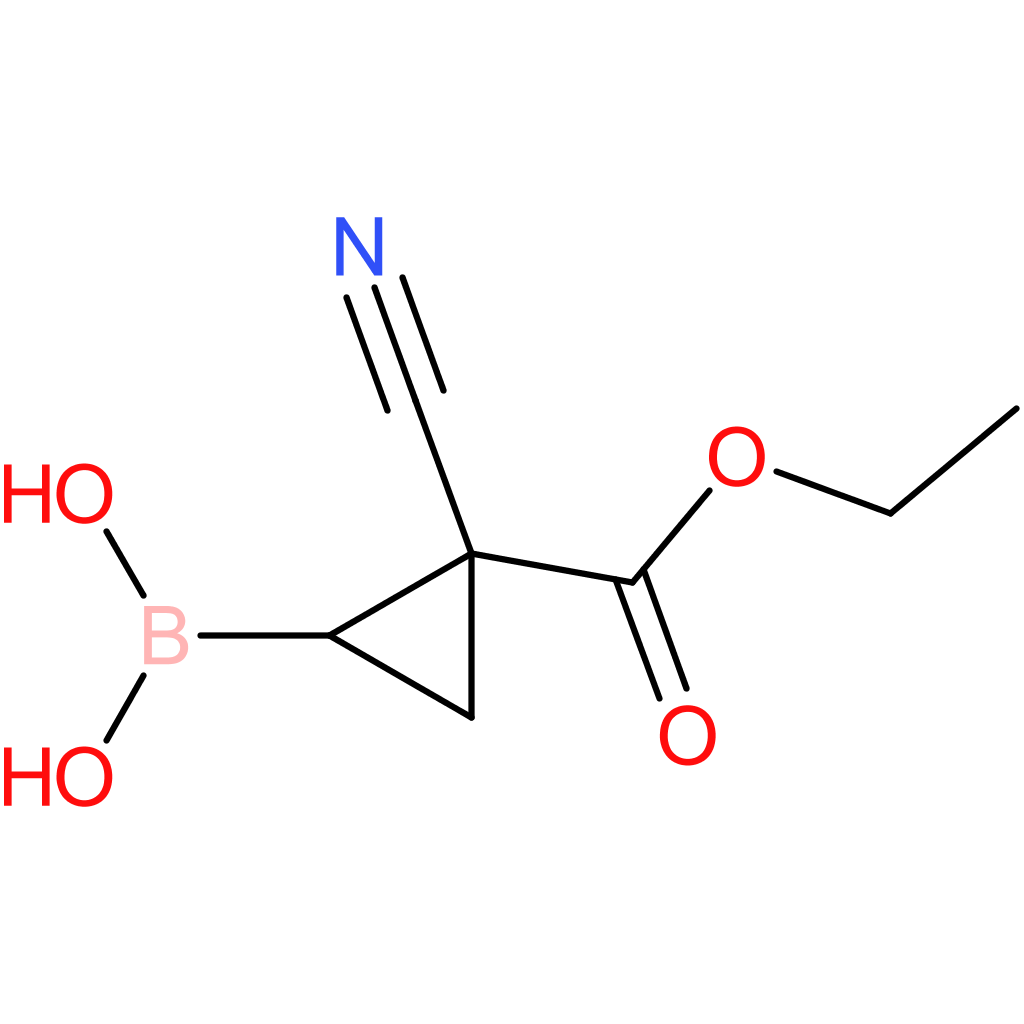 2-cyano-2-(ethoxycarbonyl)cyclopropyl boronic acid