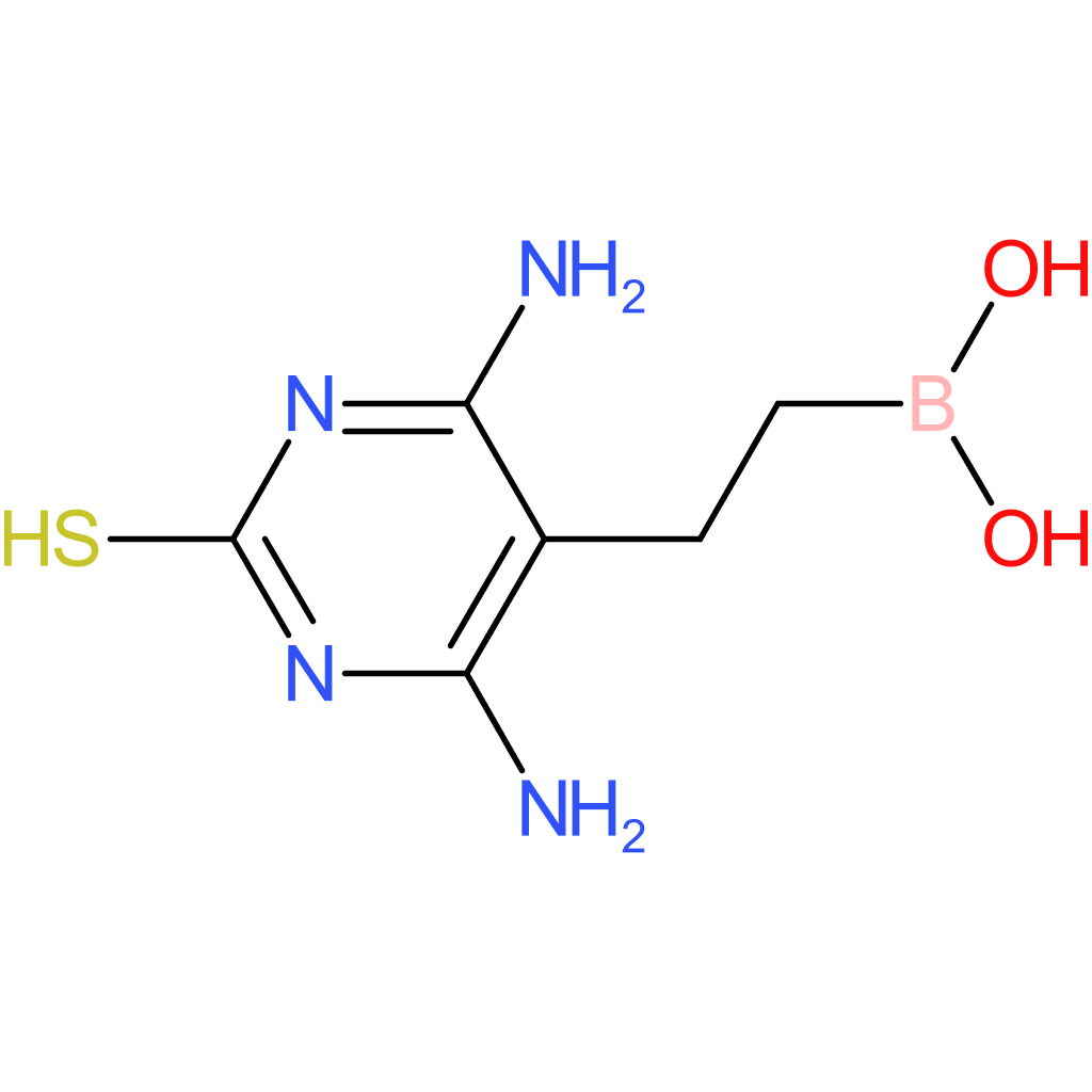 [2-(4,6-diamino-2-sulfanylpyrimidin-5-yl)ethyl]boronic acid