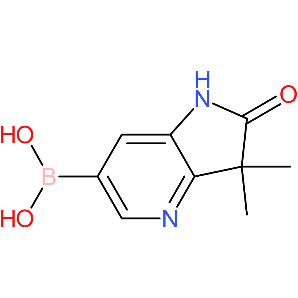 3,3-dimethyl-2-oxo-2,3-dihydro-1h-pyrrolo[3,2-b]pyridin-6-ylboronic acid