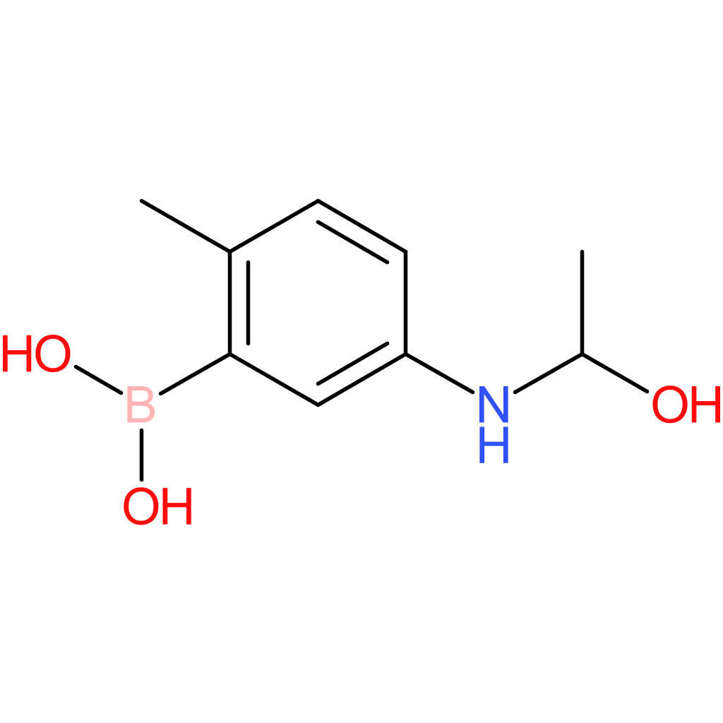 (5-[(1-hydroxyethyl)amino]-2-methylphenyl)boronic acid