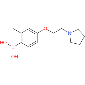(2-methyl-4-[2-(pyrrolidin-1-yl)ethoxy]phenyl)boronic acid