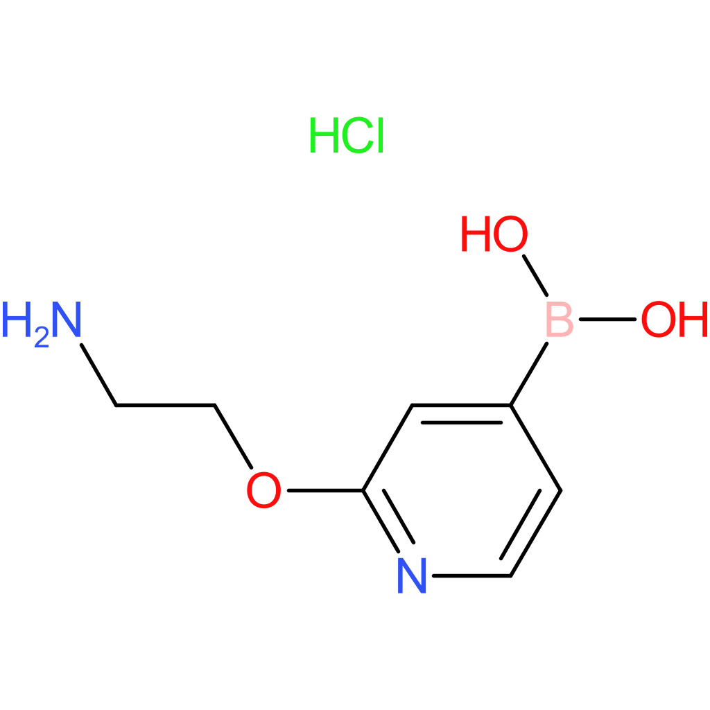 (2-(2-aminoethoxy)pyridin-4-yl)boronic acid hydrochloride