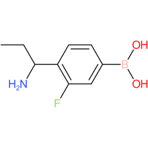 [4-(1-aminopropyl)-3-fluorophenyl]boronic acid