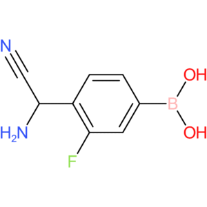 (4-[amino(cyano)methyl]-3-fluorophenyl)boronic acid