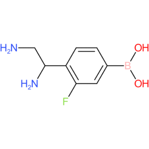 [4-(1,2-diaminoethyl)-3-fluorophenyl]boronic acid