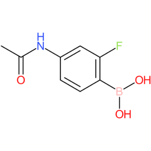 (4-acetamido-2-fluorophenyl)boronic acid