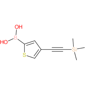 4-((trimethylsilyl)ethynyl)thiophen-2-ylboronic acid