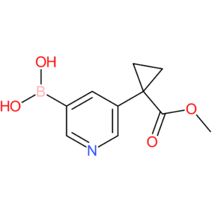 5-(1-(methoxycarbonyl)cyclopropyl)pyridin-3-ylboronic acid