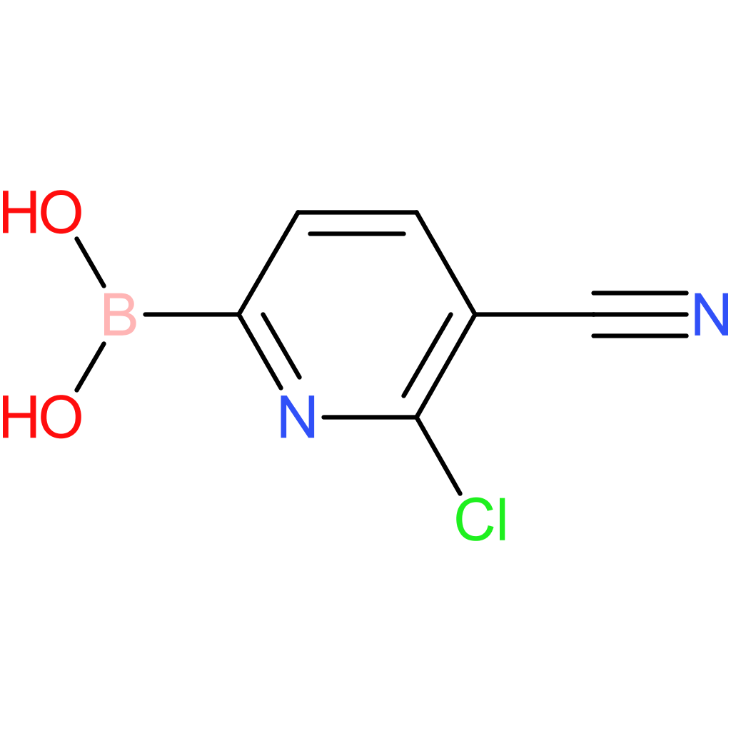 (6-chloro-5-cyanopyridin-2-yl)boronic acid