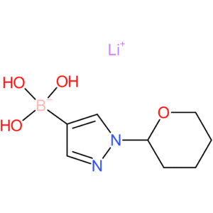 lithium trihydroxy(1-(tetrahydro-2h-pyran-2-yl)-1h-pyrazol-4-yl)borate