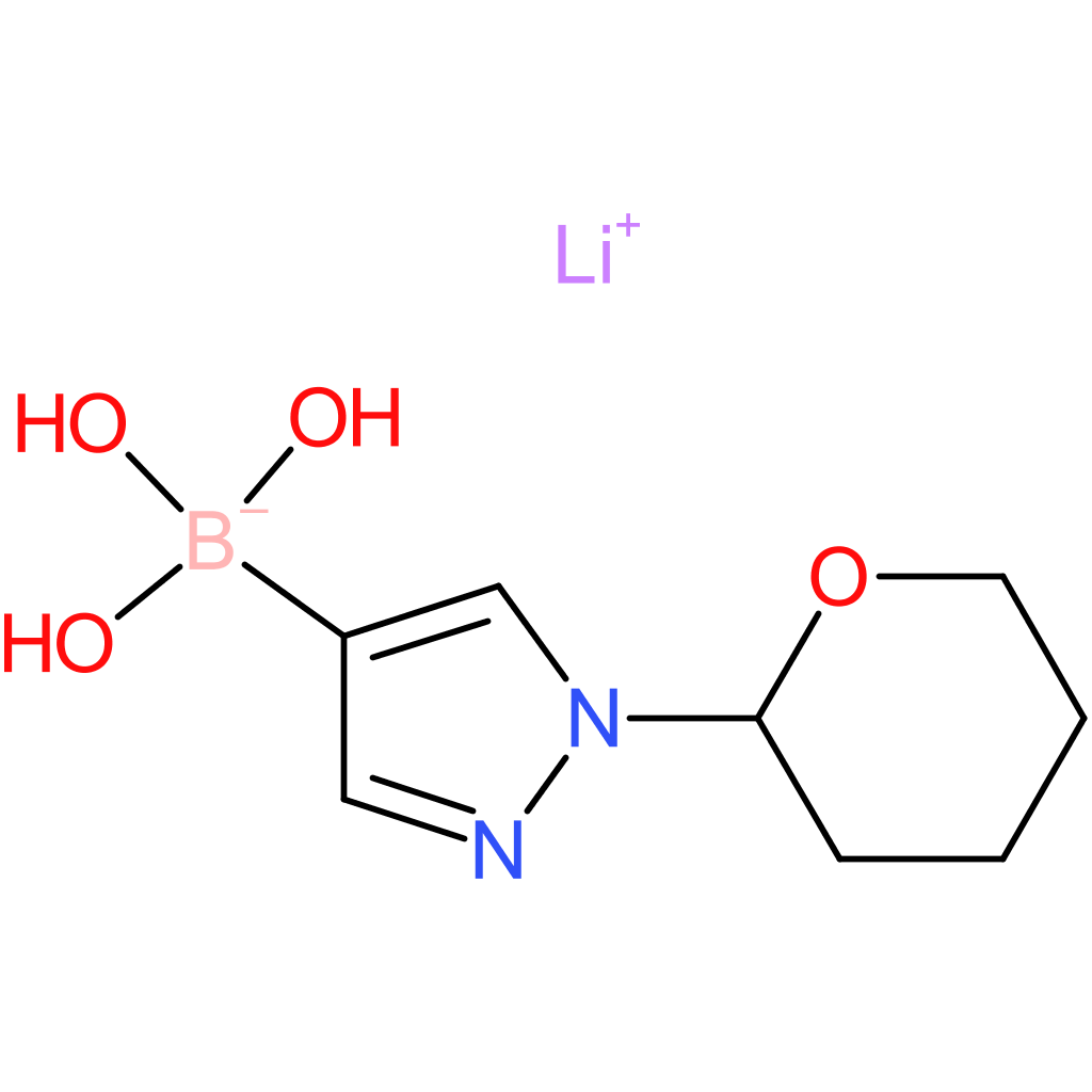 lithium trihydroxy(1-(tetrahydro-2h-pyran-2-yl)-1h-pyrazol-4-yl)borate