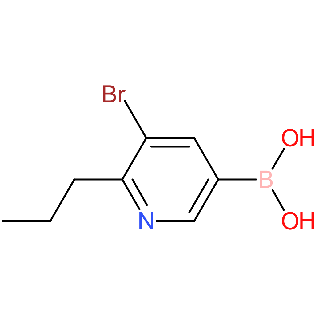 6-(n-propyl)-5-bromopyridine-3-boronic acid