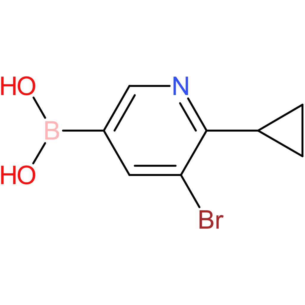 6-cyclopropyl-5-bromopyridine-3-boronic acid