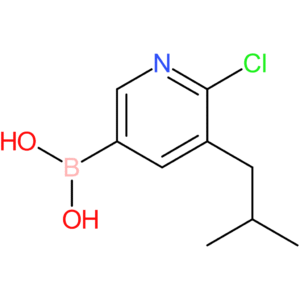 6-chloro-5-(iso-butyl)pyridine-3-boronic acid