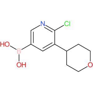 6-chloro-5-(4-tetrahydropyranyl)pyridine-3-boronic acid