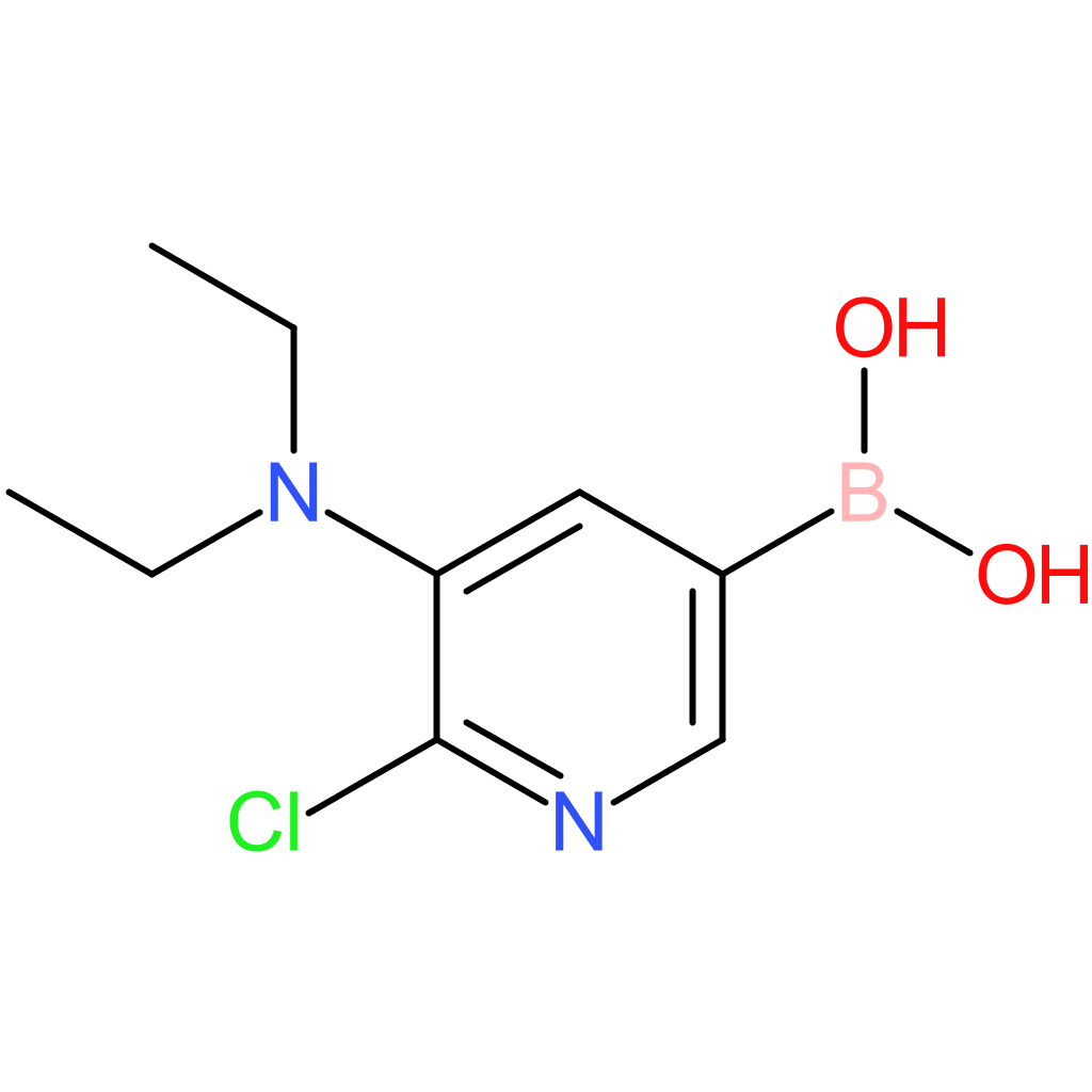 6-chloro-5-diethylaminopyridine-3-boronic acid