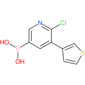 6-chloro-5-(3-thienyl)pyridine-3-boronic acid
