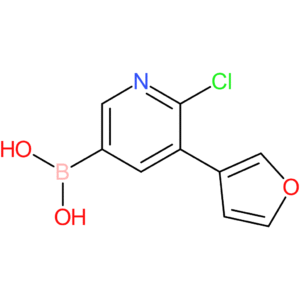 6-chloro-5-(3-furyl)pyridine-3-boronic acid