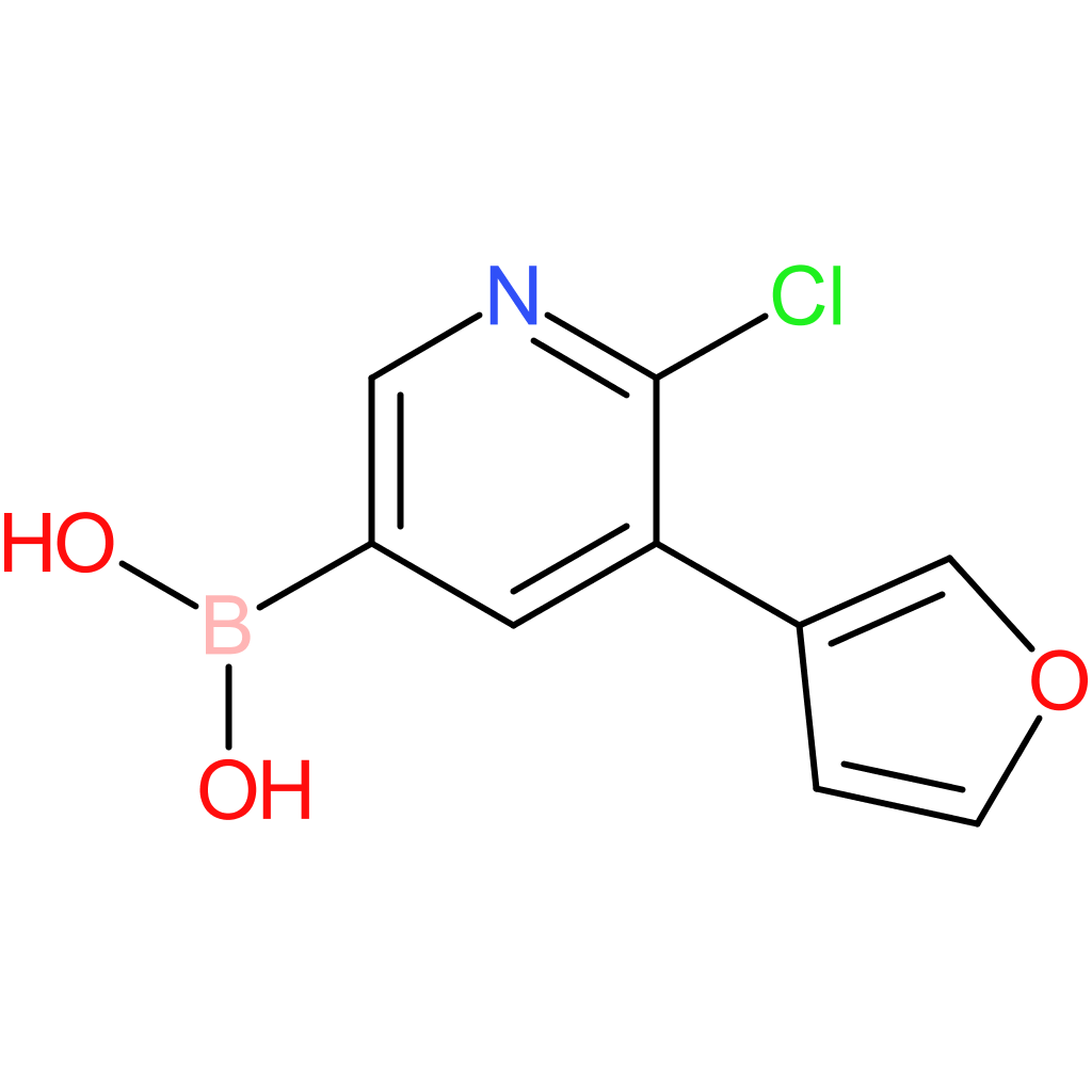 6-chloro-5-(3-furyl)pyridine-3-boronic acid