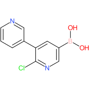 6-chloro-5-(pyridin-3-yl)pyridine-3-boronic acid