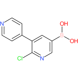 6-chloro-5-(pyridin-4-yl)pyridine-3-boronic acid